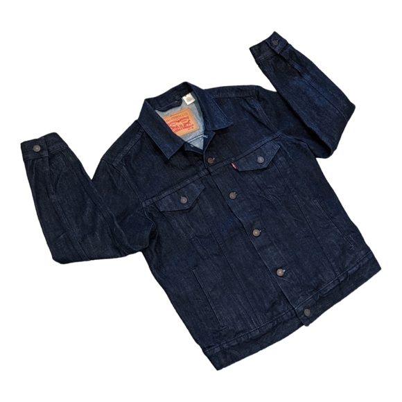 Levi's Other - Levis Denim Dark Blue Trucker Jacket Size Medium
